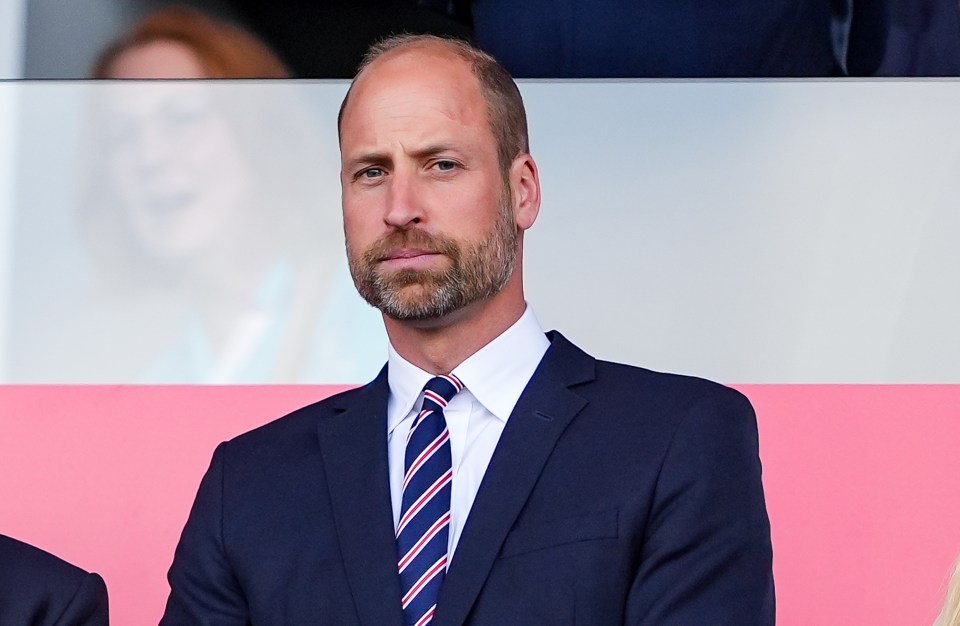 Prince William at a UEFA Women's EURO 2025 match.