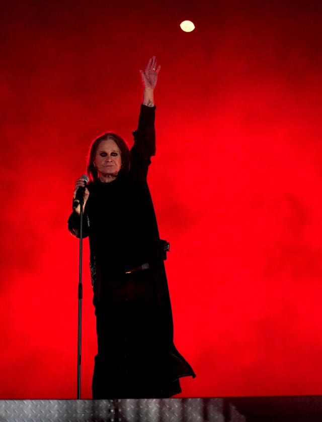 Ozzy Osbourne performs on stage during the Closing Ceremony for the 2022 Commonwealth Games