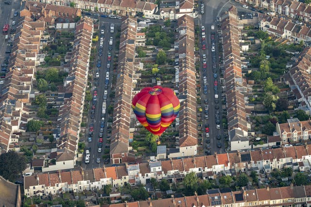 Hot air balloons over Bristol