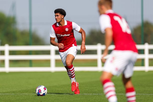 Raphael Araoye in action against Exeter