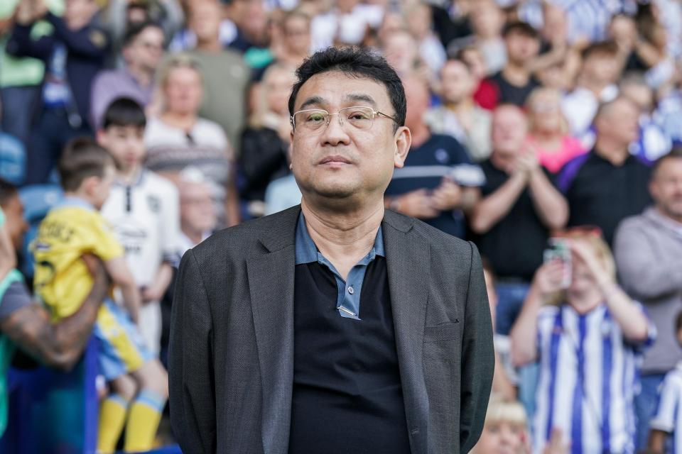 Dejphon Chansiri at a Sheffield Wednesday soccer match.