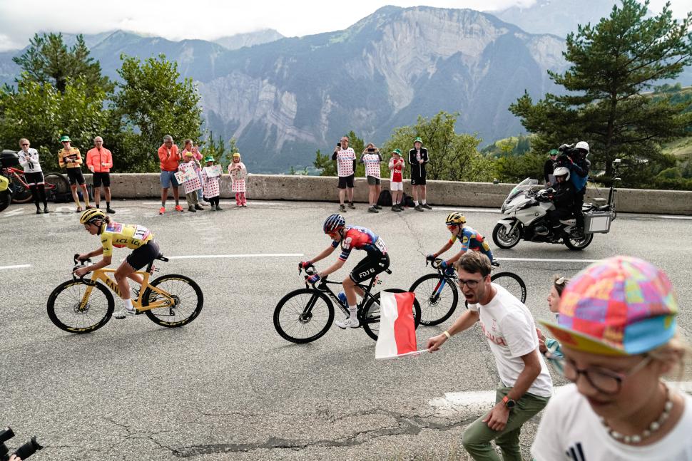 Kasia Niewiadoma, stage eight, Alpe d’Huez, 2024 Tour de France Femmes (A.S.O./Thomas Maheux)