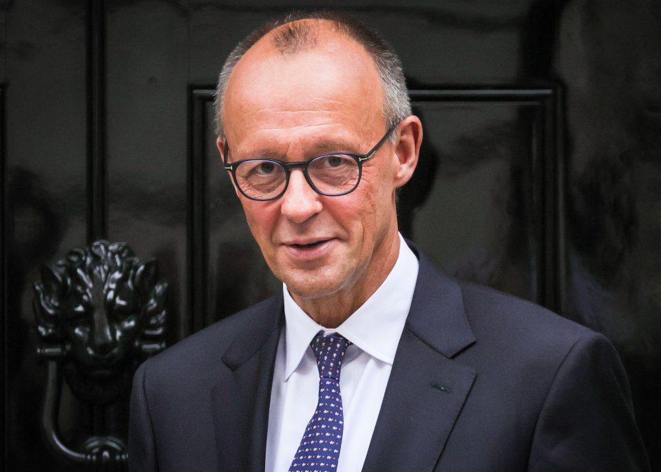 Friedrich Merz, Chancellor of Germany, at 10 Downing Street.