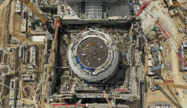 An aerial view of the Akkuyu Nuclear Power Plant (NPP) construction site, in Mersin, Turkiye.