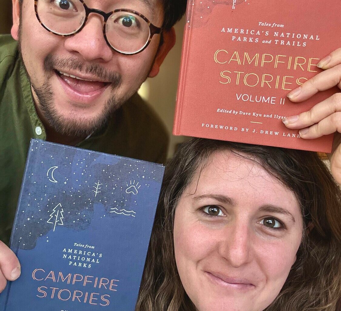 Expanding on their bestselling “Campfire Stories” books, which feature tales from national parks and beyond, Glenside residents Ilyssa and Dave Kyu will introduce their three new collections at booked on July 19.
