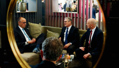 Prime Minister Keir Starmer and Defence Secretary John Healey meet with German Chancellor Friedrich Merz