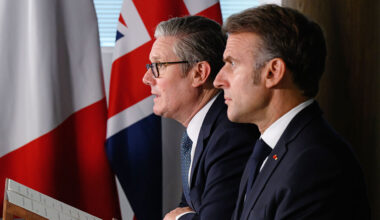 British Prime Minister Keir Starmer and French President Emmanuel Macron