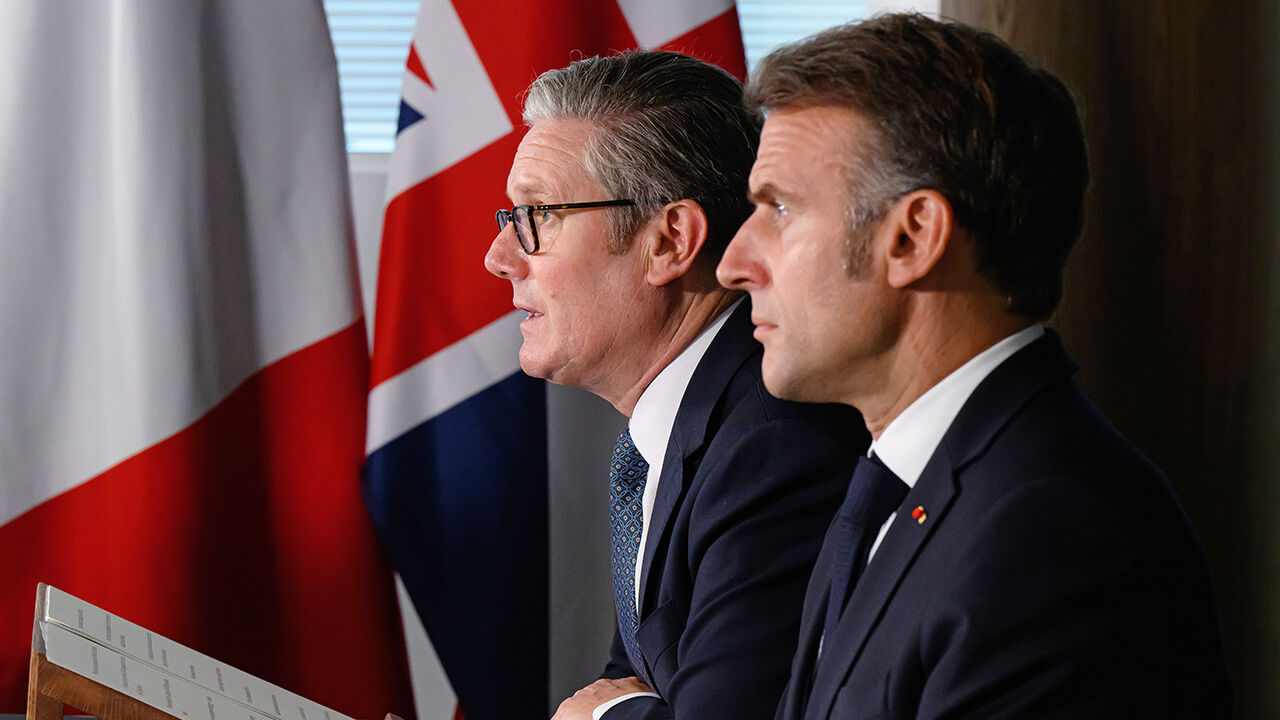 British Prime Minister Keir Starmer and French President Emmanuel Macron