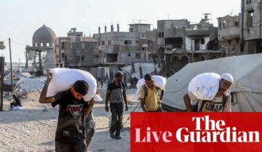 Middle East crisis live: a quarter of Gaza’s children seen at Médecins Sans Frontières clinics are malnourished, says organisation | Israel