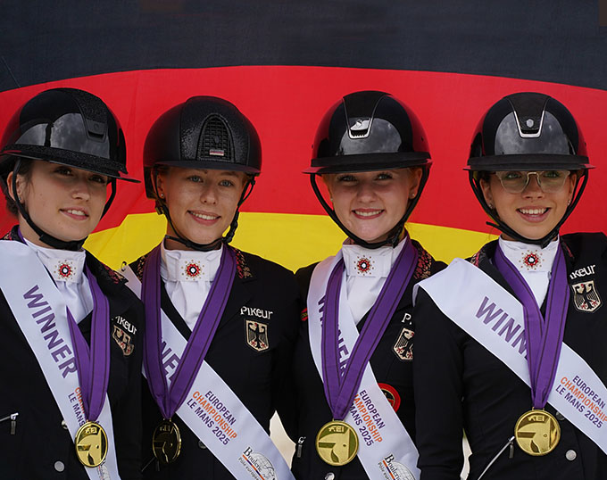 Double Team Gold for Germany at 2025 European Pony and Junior Riders Championships