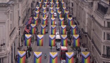 Sadiq Khan promotes controversial LGBT flag display in London