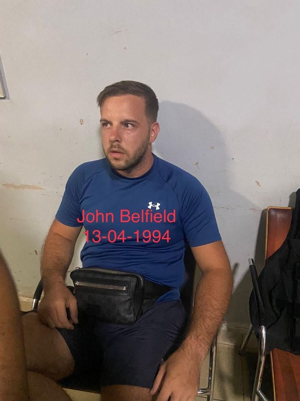 John Belfield was arrested in Suriname, South America