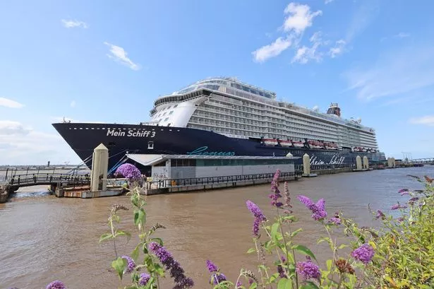 The Mein Schiff 3 was a surprise visitor to Liverpool today