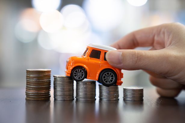 Car loan,money,car insurance concept