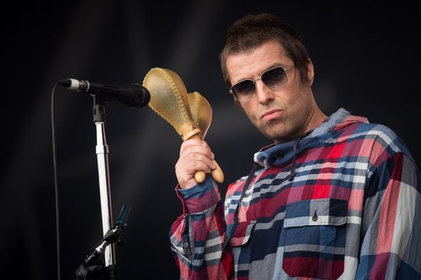 Liam Gallagher performs on the Pyramid stage on day four of Glastonbury Festival at Worthy Farm, Pilton on June 29, 2019 in Glastonbury, England.