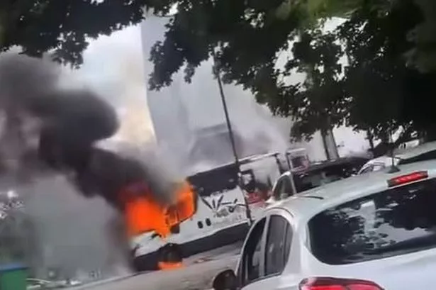 Fire crews raced to the incident in Heywood