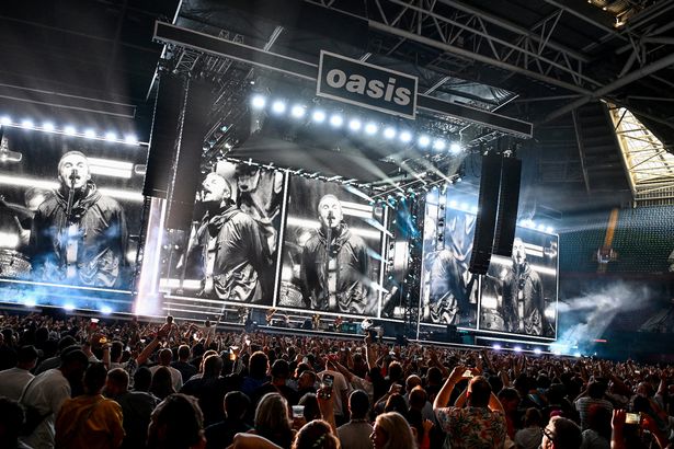 A picture of Oasis concert