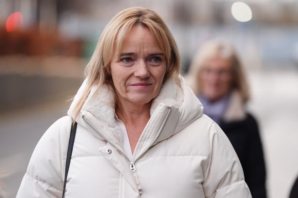 Sandie Peggie arrives at the tribunal