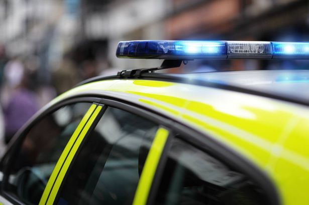 Stock image of a police car 