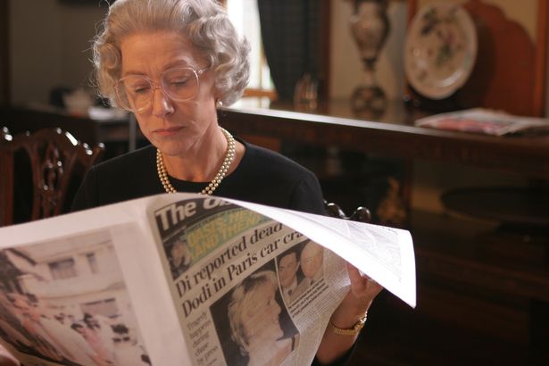 Helen Mirren as late queen elizabeth