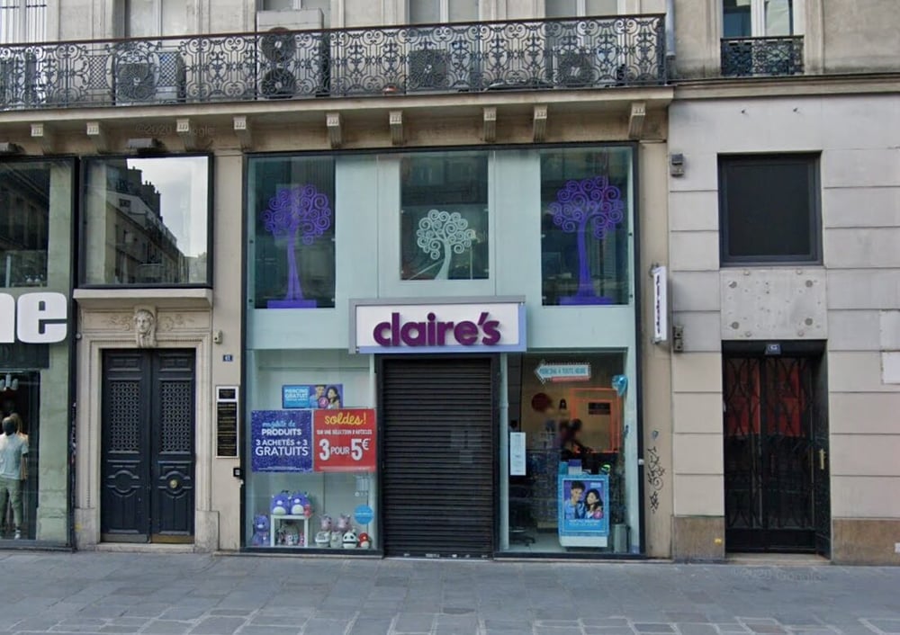 Claire's Rue de Rivoli store in Paris