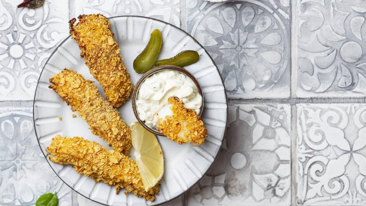 Fish Fingers with Garlic Mayo