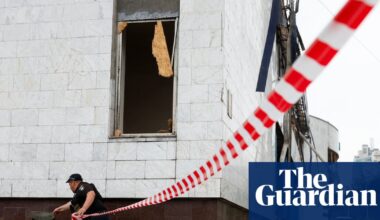 Russia strikes on Kyiv kill one and cause fires across Ukraine’s capital | Ukraine