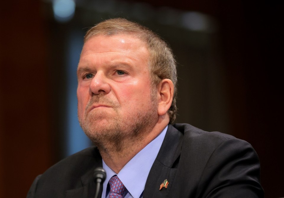 WASHINGTON, DC - APRIL 01: Tilman Fertitta, nominee to serve as the U.S. Ambassador to Italy, testifies during his Senate Foreign Relations Committee confirmation hearing in the Dirksen Senate Office Building on April 01, 2025 in Washington, DC. U.S. President Trump has nominated 49 Ambassadors, most of which are still waiting for a Senate nomination vote. (Photo by Kayla Bartkowski/Getty Images)