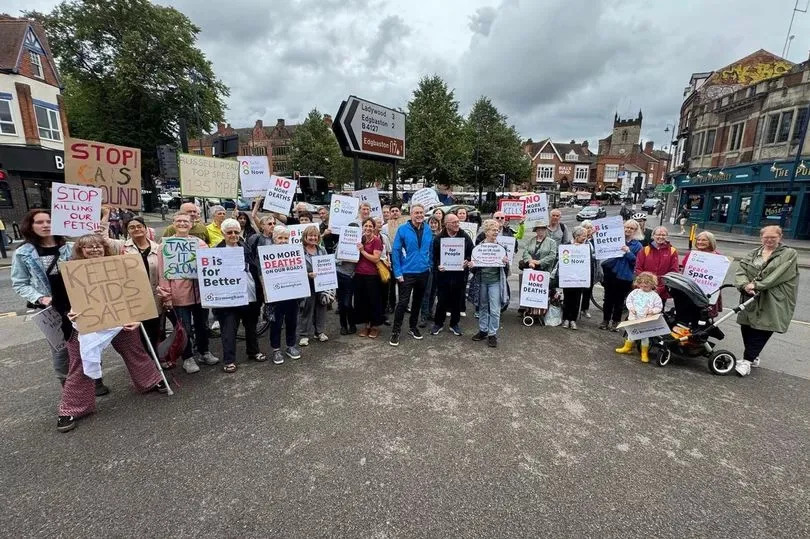 Better Streets for Birmingham road safety demo at the junction of Alcester Road and Salisbury Road on Saturday July 26 -Credit:Better Streets for Birmingham