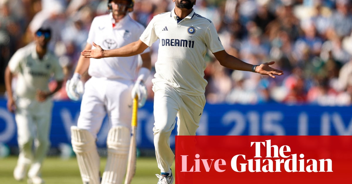 England v India: second men’s cricket Test, day two – live | England v India 2025