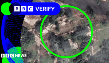 BBC Verify Live: Satellite captures Texas flood damage and Ukraine says Russia air attack biggest of war