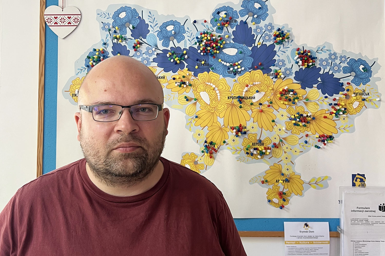 Oleksandr Pestrykov, who worries that Ukrainians speaking their own language in Poland could ‘deepen divides’