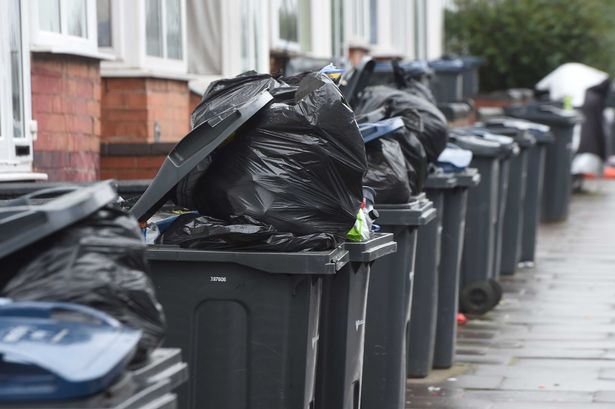Generic image of black wheelie bins