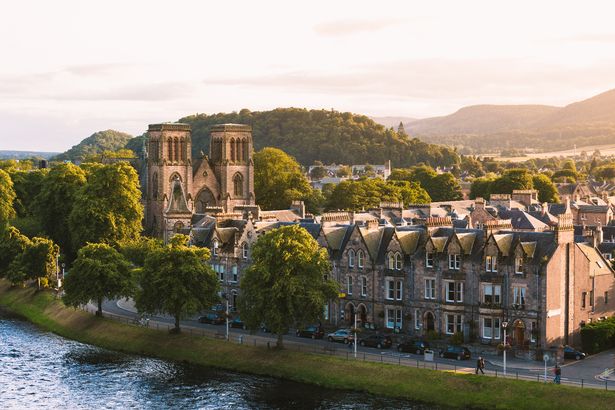 A picture of Inverness on the banks of River Ness