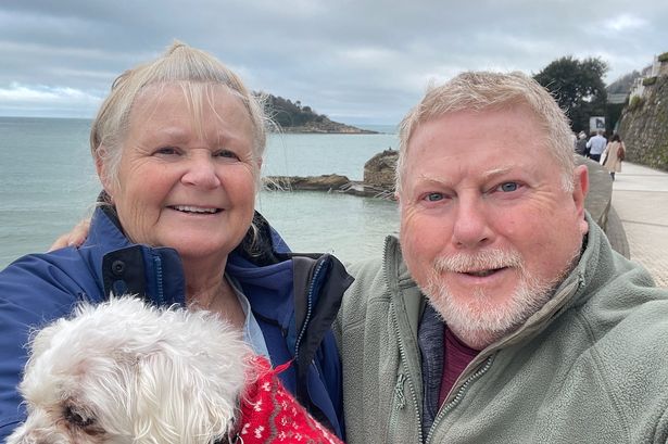 Steve and Wendy with their dog