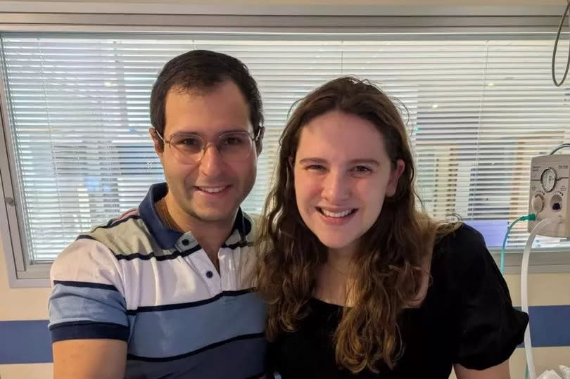 Fadi and Liz with their baby Rita