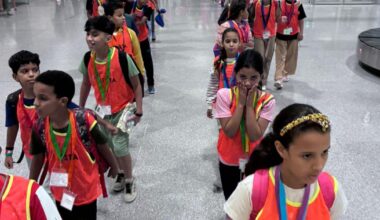 Children of "Holidays in Peace" arrive in Spain