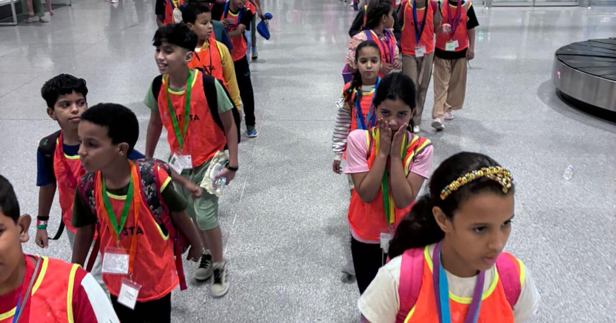 Children of "Holidays in Peace" arrive in Spain