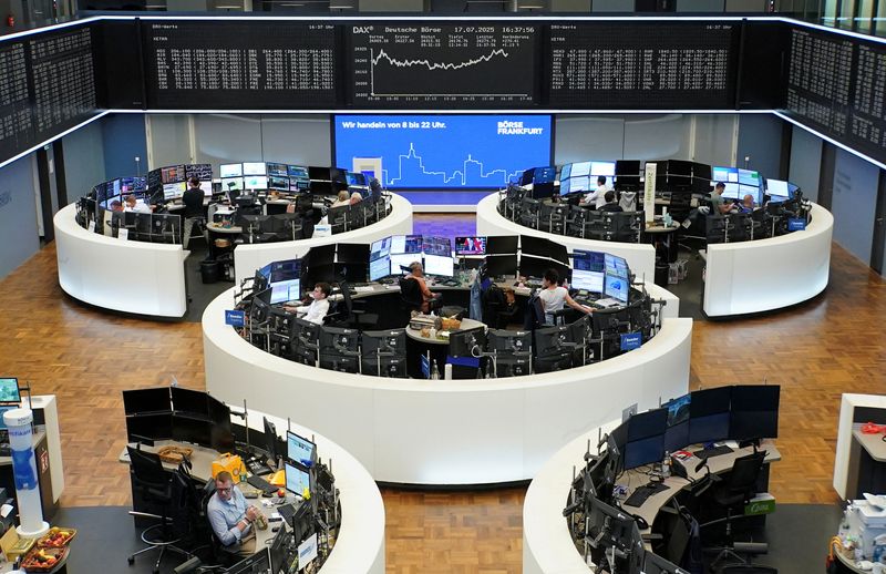 European shares end flat as markets assess earnings flurry