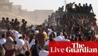 IDF gunfire kills 30 Palestinians waiting for aid, Gaza defence ministry says, as US special envoy due to visit Israel – Israel-Gaza war live | Gaza