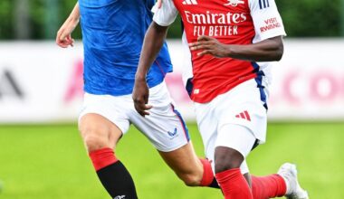 Reece Clairmont playing for Arsenal (Photo via Clairmont on Instagram)