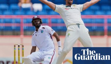 Remorseless Australian bowling onslaught blows away West Indies in second Test | Australia cricket team