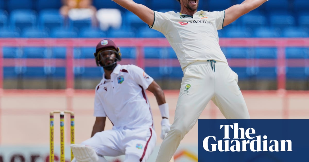 Remorseless Australian bowling onslaught blows away West Indies in second Test | Australia cricket team