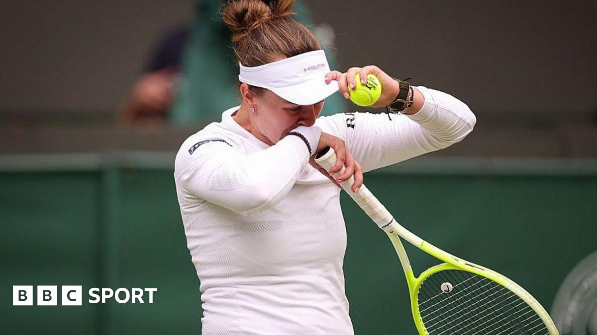 Barbora Krejcikova in tears