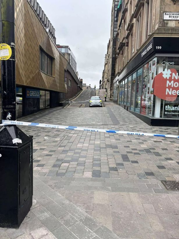 Access to Sauchiehall Street via Bath Street is now blocked