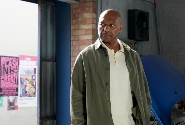 George stands in The Arches in EastEnders
