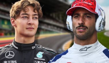 George Russell, Daniel Ricciardo, 2024, Social