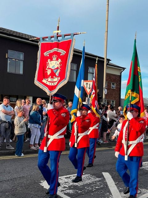 Ballykeel Loyal Sons of Ulster Flute Band on parade tonight.