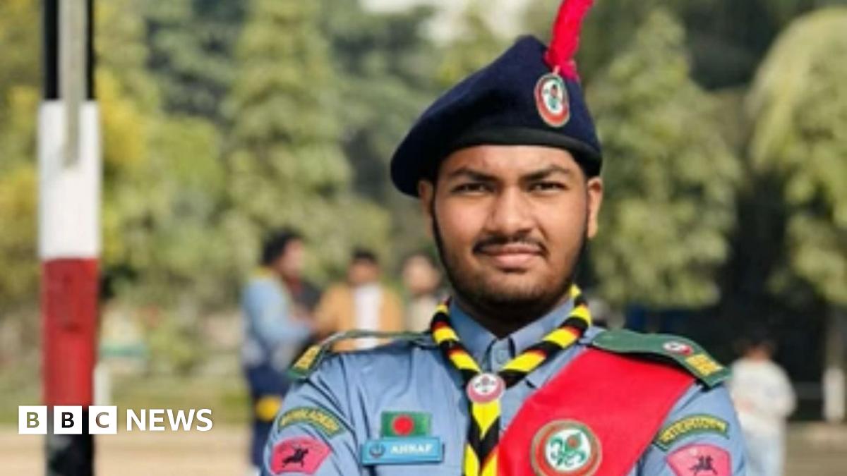 Bangladesh's fire service and security personnel conduct a search and rescue operation after an Air Force training jet crashed into a school in Dhaka on July 21, 2025.