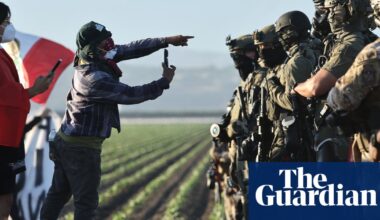 Trump authorizes Ice agents to protect themselves using ‘whatever means’ necessary | US immigration